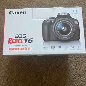 Canon EOS Rebel T6 Black Digital Camera Kit